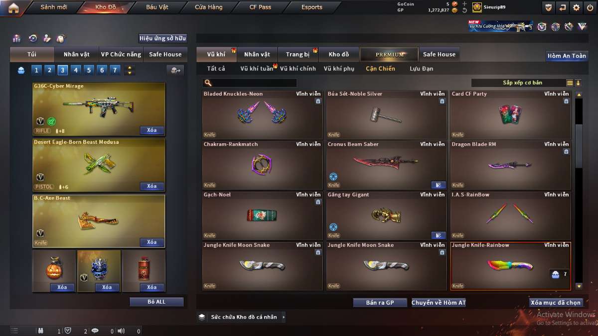 shop acc cf uy tin gia re